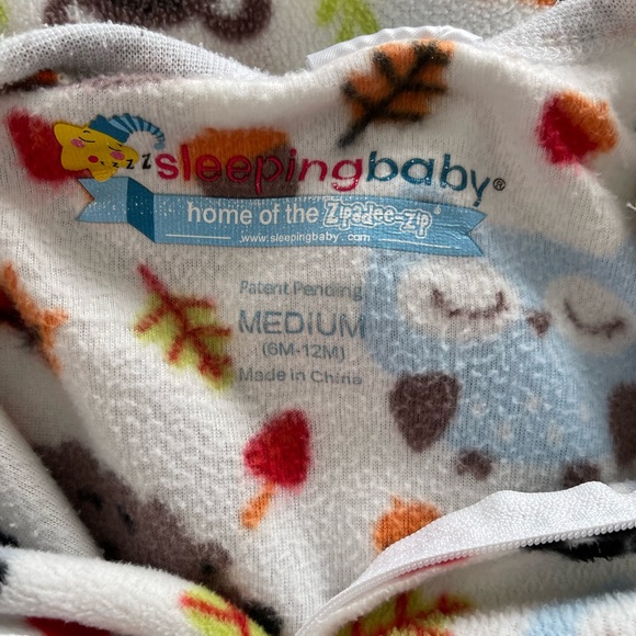 Kids Sleep Sack with Animal Print - White and Multicolor - Picture 3 of 4